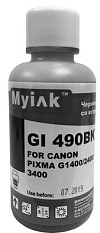������� CANON GI-490BK PIXMA G1400/2400/3400 (100��,black,Pigment) MyInk